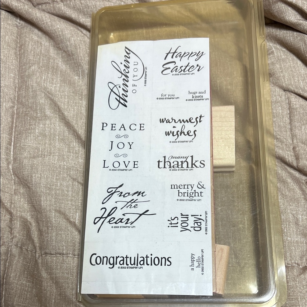 NEW Stampin’ Up All Year Cheer Stamp Set with Sentiments RETIRED